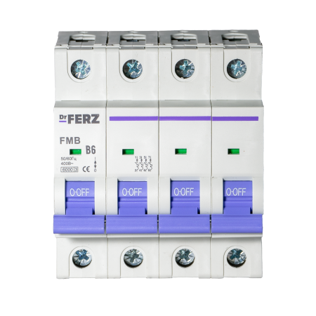 FMB-B 6kA 4P 06 х-ка B Автоматический выключатель